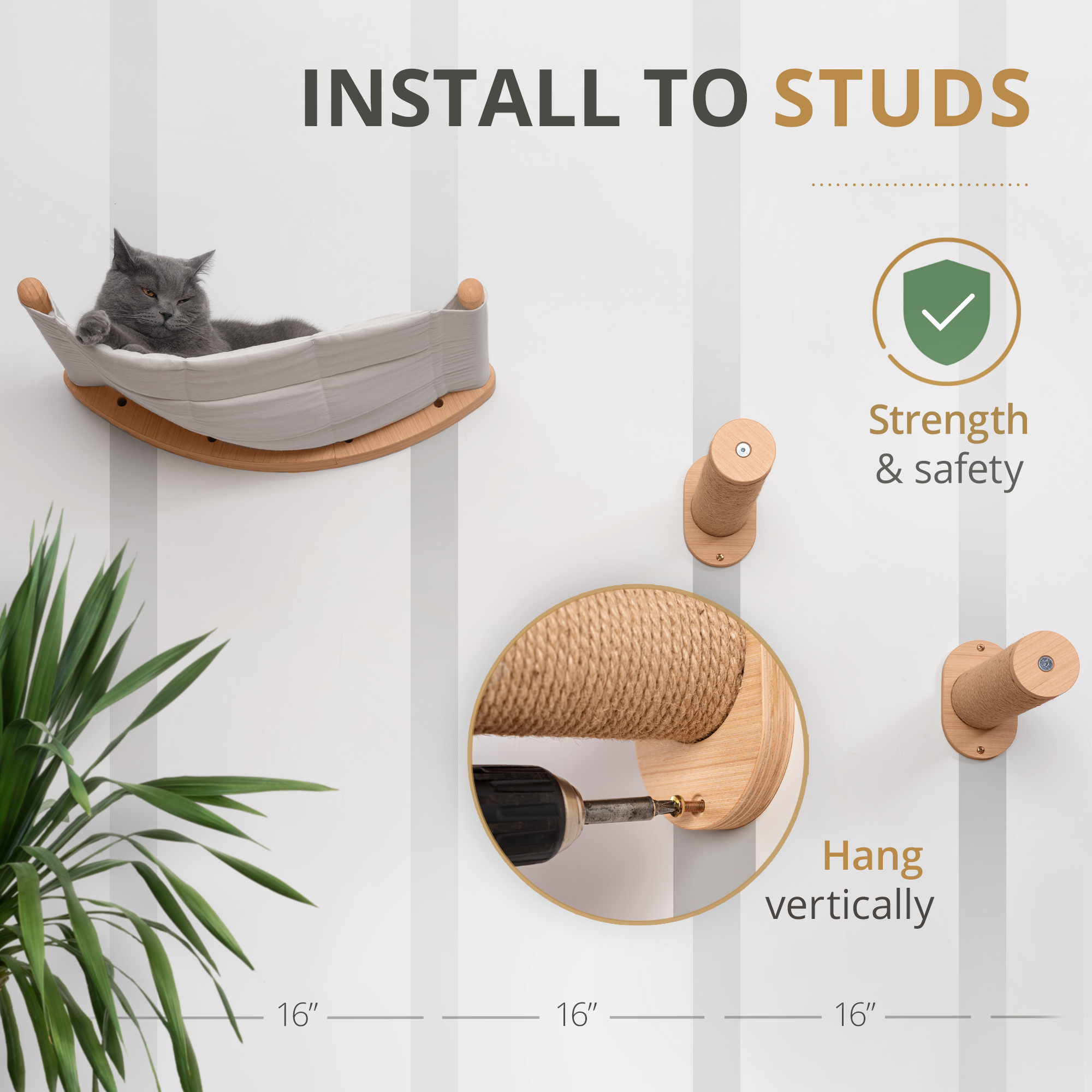 Cat Hammock Set - ALTO - Reconditioned